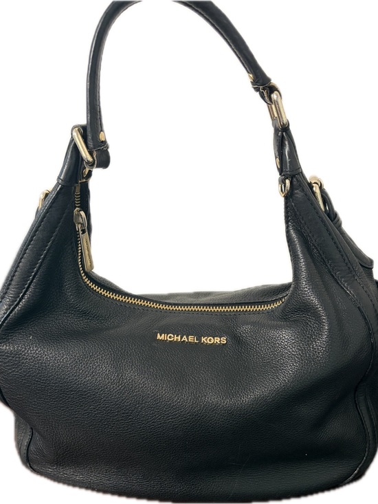 Michael Kors Handbags - Michael Kors Black Leather Shoulder Bag